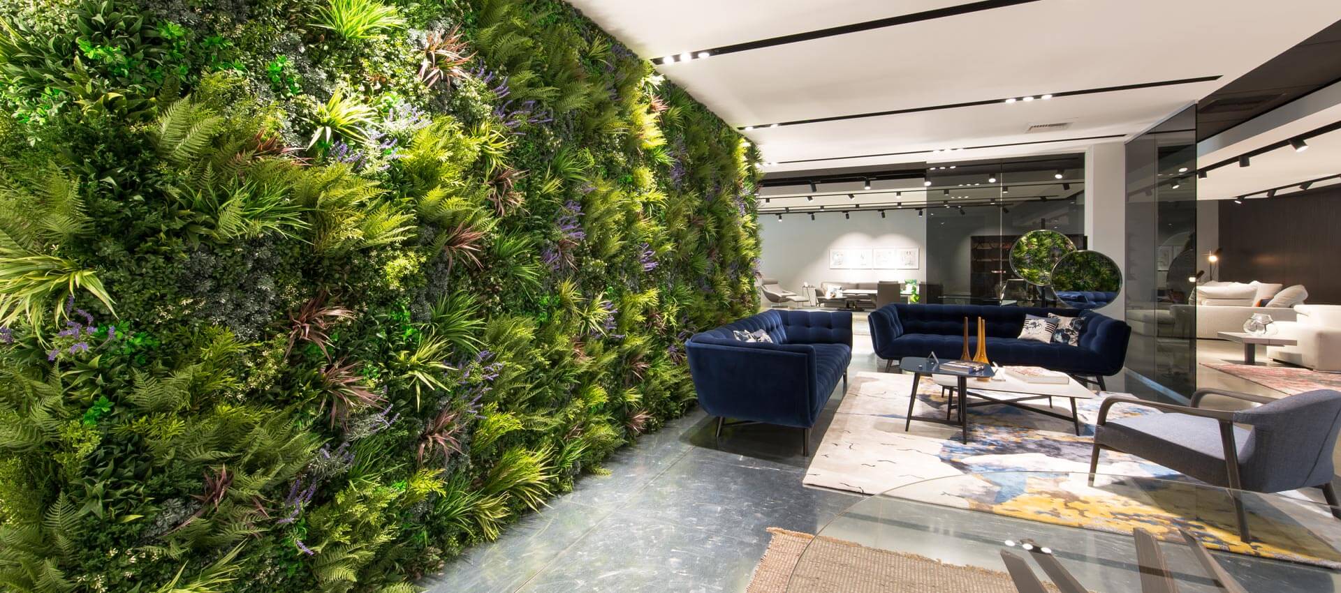 Commercial artificial living wall installed by SYNLawn