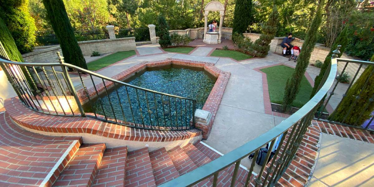 Pool area at the balboa park