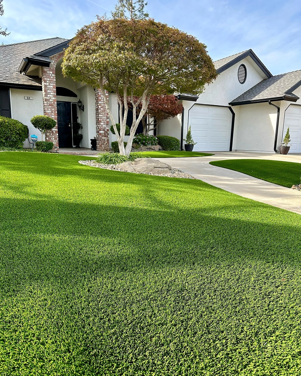 front yard artificial grass synlawn