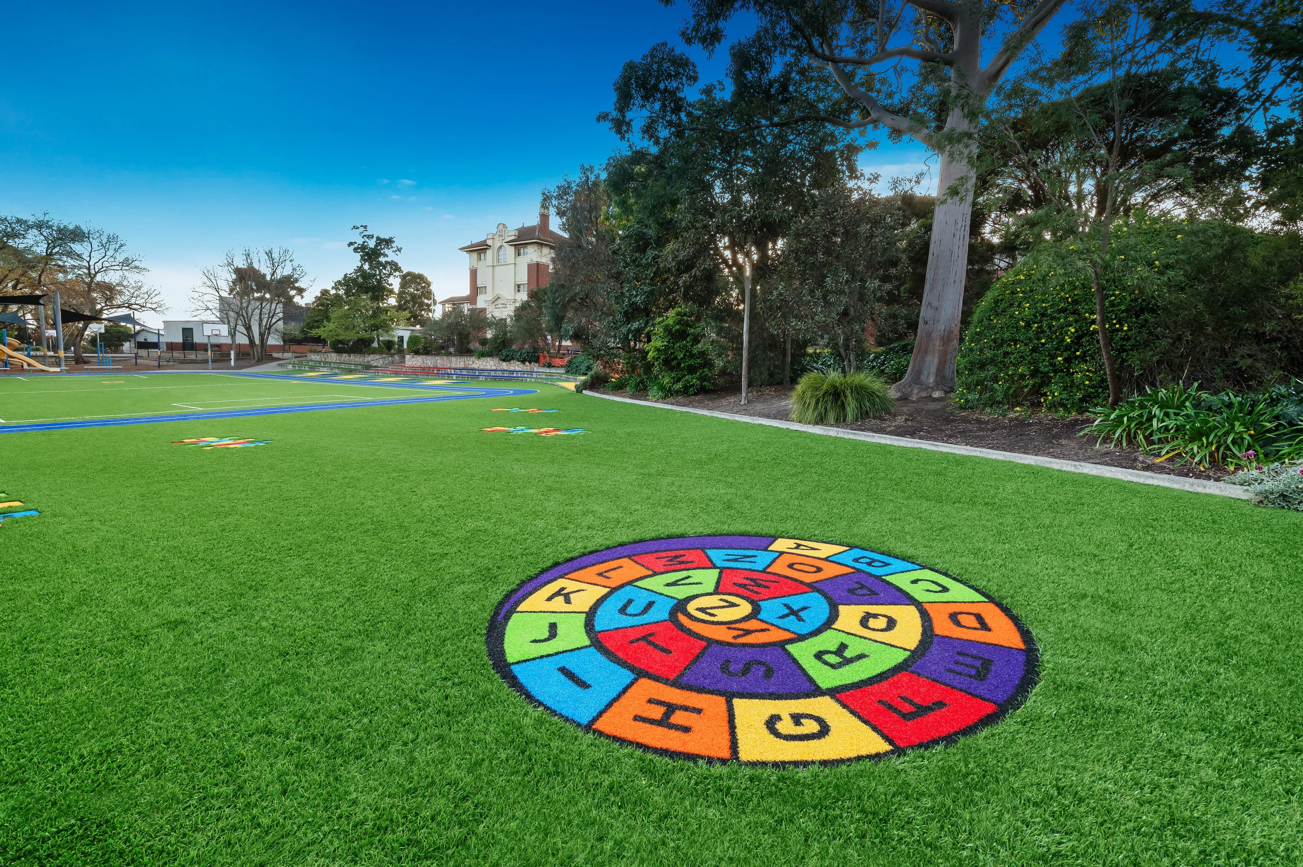 San Diego Custom turf synlawn mural