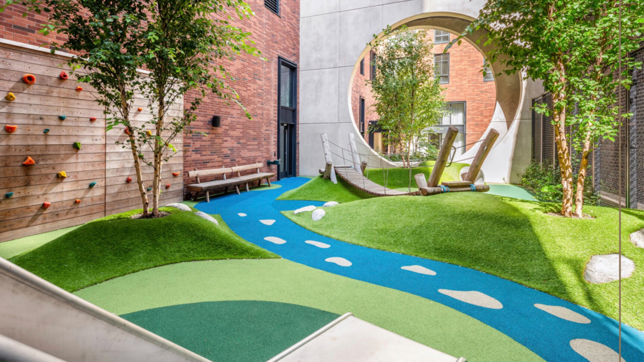 San Diego Commercial Artificial Grass Playground Courtyard San Diego Commercial Artificial Grass Playground Courtyard